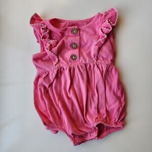 6-9 Months - Baby Clothes - Bubble Romper Pink